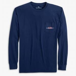 NEW SOUTHERN POINT CO. boy's christmas tee in navy